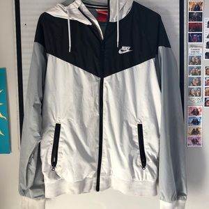 Black and white Nike Jacket